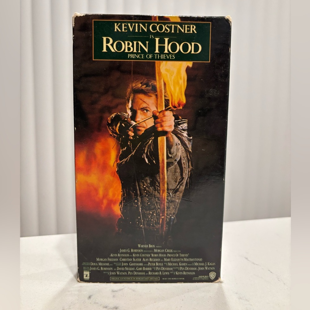 Robin Hood Prince of Thieves VHS, 1991 Kevin Costner
